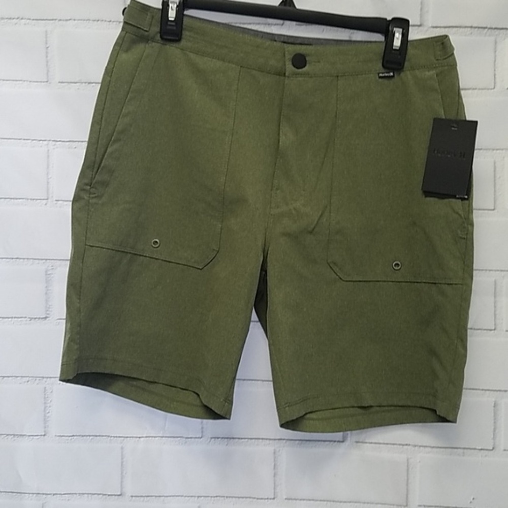 NWT Hurley Phantom Boardshorts Mens 30 olive A7A